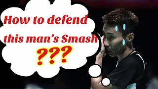 Lee Chong Wei feels helpless when facing this man INSANE SMASH! | 面对这样的杀球, 强如李宗伟也感到无助!