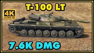 World of Tanks | T-100 LT - 7 Kills - 7,6K Damage - 1 VS 3 Gameplay
