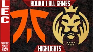 FNC vs MDK Highlights ALL GAMES | LEC Winter 2024 Playoffs Upper Round 1 | Fnatic vs MAD Lions KOI