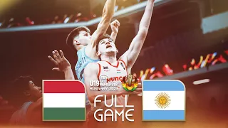 Hungary v Argentina | Full Basketball Game | FIBA U19 Basketball World Cup 2023