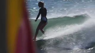 Ghost:: Delilah Hutchins Longboarding at Guiones.Offshore.Noon.Session