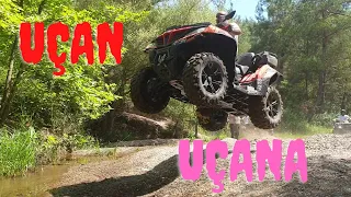 Uçan Uçana . Hem şelalede piknik hemde  Atv , Utv off road.