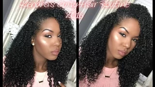 Kendra's Curly Hair Routine 2016