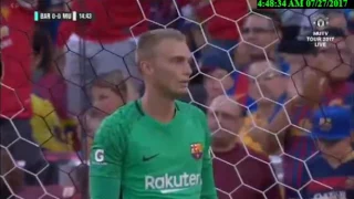 Barcelona vs Manchester United match (1st-half) highlights 26 July 2017