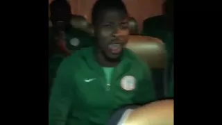 Super Eagles Singing Hallelujah On Their Way To The Stadium For The Match Against Argentina.