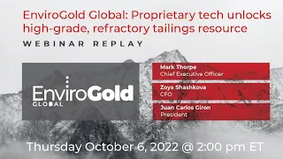 EnviroGold Global Ltd. | Webinar Replay