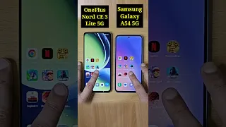 Samsung Galaxy A54 Vs OnePlus Nord CE 3 Lite 5G Speed Test Comparison |