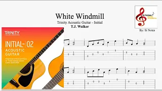 Trinity Acoustic Guitar - White Windmill - Initial Grade