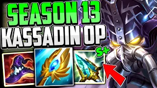 KASSADIN IS NOT BALANCED🔥 (ROA TOO STRONG😈) How to Play Kassadin & CARRY Season 13 League of Legends