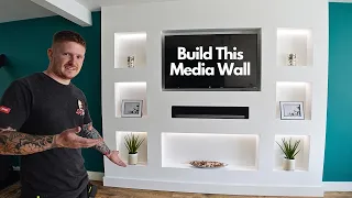 How to Build This Incredible Media Wall Quickly and Easily - Anyone Can Build This!