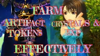 [DFFOO GL] BEST WAY TO FARM ARTIFACT TOKENS AND CRYSTALS!