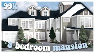 99,000$ 8 Bedroom Family Mansion | Welcome to bloxburg no advanced placing