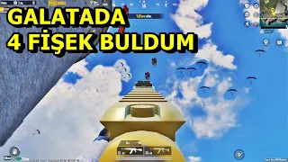 OHA GALATADA 4 FİŞEK BULDUM !  HARİTAYI DUMAN ETTİM  SOLO VS SQUAD PUBG MOBİLE