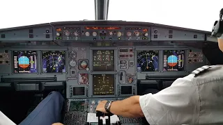 Cockpit View - Full landing video - Flying from land to sea to land - Amazing view #aviation #plane