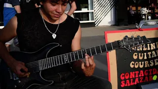 Van Halen Style - Damian Salazar version - Amazing guitar performance in Buenos Aires streets