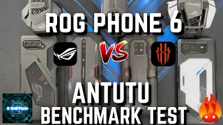 ASUS ROG PHONE 6 vs RED MAGIC 7 PRO VS ROG 5 VS REDMAGIC 6 PRO ANTUTU V9 BENCHMARK TEST