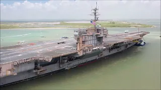 USS Kitty Hawk CV-63 final voyage to Port of Brownsville Texas