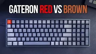 Gateron Red vs. Gateron Brown | Keychron Sound Test