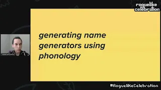 Sraëka-Lillian - Procedural Phonology: Generating Name Generators