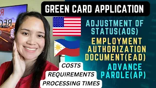 K1 Visa: Green Card Application/AOS, EAD & AP - Costs, Requirements, and Processing Times Explained!