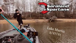 Lake Martin 2/27/21 (Alabama BASS Nation High School Qualifier)