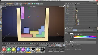 TETRIS Beginner Tutorial Cinema 4D (Softbody 3D Animation Tetris C4D)