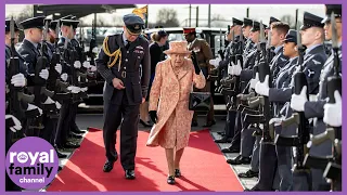 The Queen Inspects UK's Fighter Jets on Royal Visit to RAF Marham