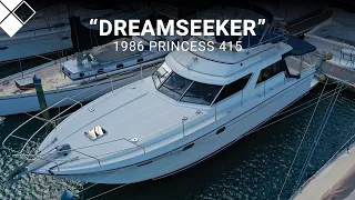 1986 Princess 415 "Dreamseeker" | For Sale with The Yacht Sales Co.