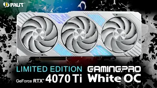 Limited Edition | Palit GeForce RTX 4070 Ti GamingPro White OC | NVIDIA GPU | White PC