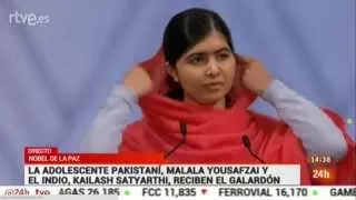 Premio Nobel de la Paz 2014 - Ceremonia de entrega - Malala y Satyarthi - 2014 Nobel Peace Prize