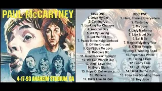 Paul McCartney 4-17-93 Anaheim CA UNRELEASED