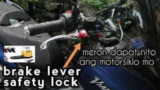 installing BRAKE LEVER SAFETY LOCK  // meron dapat nito ang motor mo