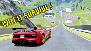 Which Car Will Survive Jump Arena?? | BeamNG Drive Crashes