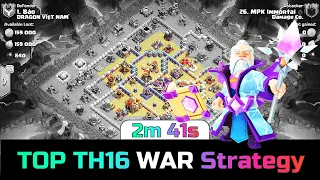 New! TH16 Attack Strategy ft WARDEN WALK and ROOT RIDER 2024