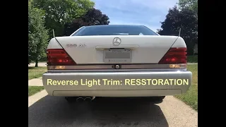 Mercedes W140 - Rear Trim Restoration Project