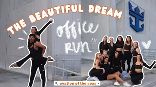 performing an OFFICE RUN in the Royal Caribbean studios! 🧡 The Beautiful Dream, Ovation of the Seas