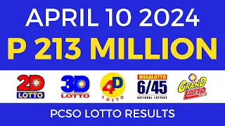 Lotto Result April 10 2024 9pm PCSO