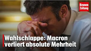 Wahlschlappe: Emmanuel Macron verliert absolute Mehrheit im französischen Parlament