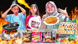 LEIKA & BUNDA NGERJAIN TIM SAMPE NANGIS 😱 LEIKA MASAK INDOMIE SUPER PEDAS