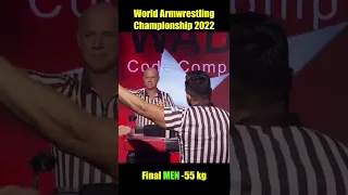 Final Men 55 kg World Armwrestling Championship left hand