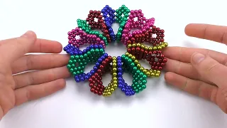 Simple Magnetic figure / Playing with 1000 Magnetic Balls