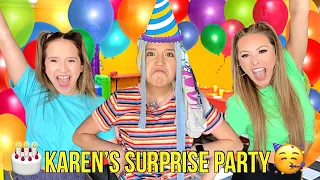 WE THREW KAREN A SURPRISE BIRTHDAY PARTY AND YOU WON’T BELIEVE WHAT SHE DID 😱🥳🎂