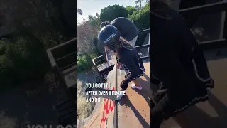 Tony Hawk encouraged a 12-year-old skateboarder drop in on a 100 foot mega ramp 👏