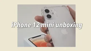 iPhone 12 mini white unboxing