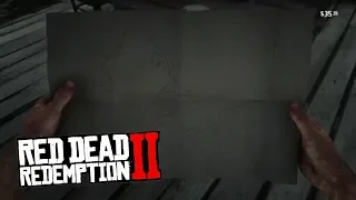 Red Dead Redemption 2 порванная карта сокровищ