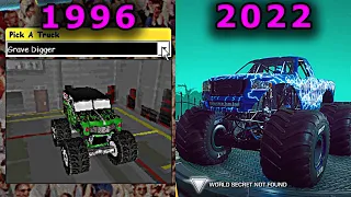 Evolution of Monster Truck Selection Screen in Monster Truck & Monster Jam Games