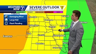 Saturday, June 1st: Stronger storms moving through late Sunday