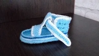 Сандали-босоножки крючком для малышей 👶🧶❤️