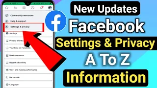 Facebook Settings & Privacy A To Z Information Explain in Hindi | Facebook A To Z Settings 2023
