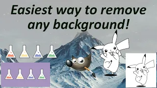 How to remove any background fast guide - GIMP tutorial